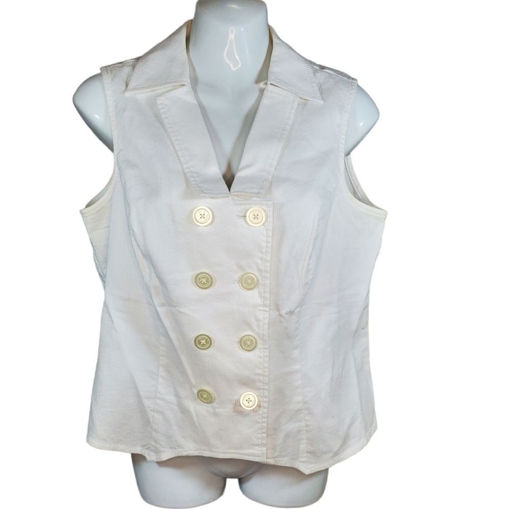 JONES NEW YORK double breasted blouse Lp